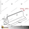 PORTA STOPPER CON ADHESIVO 75*20*28 MM ESPESOR GRAFICA 1-3 MM, photo 8