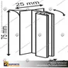 PORTA STOPPER FLEXIBLE CON ADHESIVO 75*20*25 MM ESPESOR GRAFICA 2-3 MM, photo 9