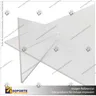 SEPARADOR DE MESON ACRILICO 4 MM 120*58 CMS HORIZONTAL CON VENTANILLA CON ENSAMBLE ACRILICO, photo 3