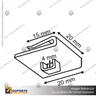 SOPORTE CLIP PARA TECHO 15*20 MM, photo 4