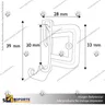SOPORTE GRAFICA CLIP PARA GONDOLA 28*39 MM, photo 2