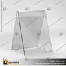 TARJETERO EN PORTA GRAFICA ACRILICO A3 (29.7*42 CMS) FORMATO A VERTICAL 2.5 MM, photo 3