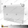 TARJETERO EN PORTA GRAFICA ACRILICO A4 (21*29.7 CMS) FORMATO MURO HORIZONTAL 2 MM, photo 3
