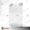 TARJETERO EN PORTA GRAFICA ACRILICO A5 (14.8*21 CMS) FORMATO MURO VERTICAL 1.5 MM, photo 2