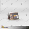 TARJETERO EN PORTA GRAFICA ACRILICO A6 (10.5*14.8 CMS) FORMATO A HORIZONTAL 1.5 MM, photo 1