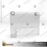 TARJETERO EN PORTA GRAFICA ACRILICO A6 (10.5*14.8 CMS) FORMATO MURO HORIZONTAL 1.5 MM, photo 2