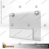 TARJETERO EN PORTA GRAFICA ACRILICO A6 (10.5*14.8 CMS) FORMATO MURO HORIZONTAL 1.5 MM, photo 3