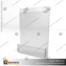 TARJETERO EN PORTA GRAFICA ACRILICO A6 (10.5*14.8 CMS) FORMATO MURO VERTICAL 1.5 MM, photo 3