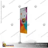 MASTIL RECTO ALUMINIO 320*80 CMS PARA BANDERA PUBLICITARIA (C10), photo 2