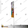 MASTIL RECTO ALUMINIO 420*90 CMS PARA BANDERA PUBLICITARIA, photo 4