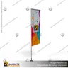 MASTIL RECTO ALUMINIO 320*80 CMS PARA BANDERA PUBLICITARIA (C10), photo 1