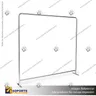 PANEL PUBLICITARIO TUBO TEXTIL RECTO 240*230 CMS, photo 2