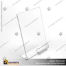 TARJETERO EN PORTA GRAFICA ACRILICO A4 (21*29.7 CMS) FORMATO L VERTICAL 2 MM, photo 2