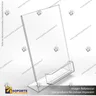 TARJETERO EN PORTA GRAFICA ACRILICO A5 (14.8*21 CMS) FORMATO L VERTICAL 1.5 MM, photo 2