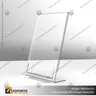 TARJETERO EN PORTA GRAFICA ACRILICO A5 (14.8*21 CMS) FORMATO L VERTICAL 1.5 MM, photo 3