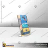 PORTA FOLLETO EN PORTA GRAFICA ACRILICO A5 (14.8*21 CMS) FORMATO L VERTICAL 3 MM, photo 5