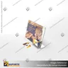 TARJETERO EN PORTA GRAFICA ACRILICO A4 (21*29.7 CMS) FORMATO L HORIZONTAL 2 MM, photo 1