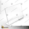 TARJETERO EN PORTA GRAFICA ACRILICO A4 (21*29.7 CMS) FORMATO L HORIZONTAL 2 MM, photo 5