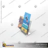PORTA FOLLETO EN PORTA GRAFICA ACRILICO A5 (14.8*21 CMS) FORMATO L HORIZONTAL 1.5 MM, photo 6
