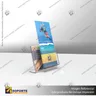 PORTA FOLLETO EN PORTA GRAFICA ACRILICO A6 (10.5*14.8 CMS) FORMATO L HORIZONTAL 1.5 MM, photo 6
