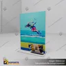 TARJETERO EN PORTA GRAFICA ACRILICO A4 (21*29.7 CMS) FORMATO T VERTICAL 2 MM, photo 4