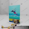 TARJETERO EN PORTA GRAFICA ACRILICO A4 (21*29.7 CMS) FORMATO T VERTICAL 2 MM, photo 6