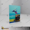 PORTA FOLLETO EN PORTA GRAFICA ACRILICO A4 (21*29.7 CMS) FORMATO T VERTICAL 2 MM, photo 2