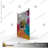 PORTA GRAFICA ACRILICO A4 (21*29.7 CMS) FORMATO MURO VERTICAL 2.0 MM + SET EMBELLECEDORES, photo 6