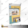 PORTA GRAFICA ACRILICO CON TARJETERO A4 (21*29.7 CMS) MURO VERTICAL 2 MM + SET EMBELLECEDOR, photo 3