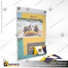 PORTA GRAFICA ACRILICO CON TARJETERO A4 (21*29.7 CMS) MURO VERTICAL 2 MM + SET EMBELLECEDOR, photo 5