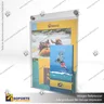 PORTA GRAFICA ACRILICO CON PORTA FOLLETO A4 (21*29.7 CMS) MURO VERTICAL 2 MM + SET EMBELLECEDOR, photo 4