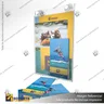 PORTA GRAFICA ACRILICO CON PORTA FOLLETO A4 (21*29.7 CMS) MURO VERTICAL 2 MM + VENTOSAS, photo 5