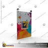 PORTA GRAFICA ACRILICO A5 (14.8*21 CMS) FORMATO MURO VERTICAL 1.5 MM + SET EMBELLECEDORES, photo 5