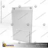 PORTA GRAFICA ACRILICO CON PORTA FOLLETO A5 (14.8*21 CMS) MURO VERTICAL 2 MM + SET EMBELLECEDOR, photo 2