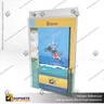 PORTA GRAFICA ACRILICO CON PORTA FOLLETO A5 (14.8*21 CMS) MURO VERTICAL 2 MM + SET EMBELLECEDOR, photo 4