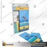 PORTA GRAFICA ACRILICO CON PORTA FOLLETO A5 (14.8*21 CMS) MURO VERTICAL 2 MM + SET EMBELLECEDOR, photo 5