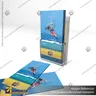 PORTA GRAFICA ACRILICO CON PORTA FOLLETO A6 (10.5*14.8 CMS) MURO VERTICAL 2 MM + SET EMBELLECEDOR, photo 4