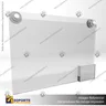 PORTA GRAFICA ACRILICO CON PORTA FOLLETO A3 (29.7*42 CMS) MURO HORIZONTAL 2 MM + VENTOSAS, photo 1