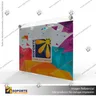 PORTA GRAFICA ACRILICO A4 (21*29.7 CMS) FORMATO MURO HORIZONTAL 2.0 MM + SET EMBELLECEDORES, photo 6