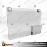 PORTA GRAFICA ACRILICO CON PORTA FOLLETO A4 (21*29.7 CMS) MURO HORIZONTAL 2 MM + VENTOSAS, photo 6