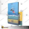 PORTA GRAFICA ACRILICO CON PORTA FOLLETO A6 (10.5*14.8 CMS) MURO HORIZONTAL 2 MM + VENTOSAS, photo 1