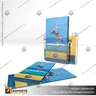 PORTA GRAFICA ACRILICO CON PORTA FOLLETO A6 (10.5*14.8 CMS) MURO HORIZONTAL 2 MM + VENTOSAS, photo 3