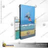 PORTA GRAFICA ACRILICO CON PORTA FOLLETO A6 (10.5*14.8 CMS) MURO HORIZONTAL 2 MM + VENTOSAS, photo 6