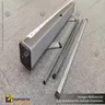PORTA PENDON ROLLER EURO BASE COLOR ALUMINIO 80*200 CMS (C12), photo 3