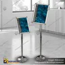 PORTA GRAFICA MARCO CLIP ALUMINIO CON PEDESTAL AJUSTABLE FORMATO A4 (21*29.7 CMS) (C10), photo 7