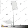 PORTA GRAFICA MARCO CLIP ALUMINIO CON PEDESTAL AJUSTABLE FORMATO A4 (21*29.7 CMS) (C10), photo 9