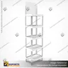 EXHIBIDOR MODULAR PARA PRODUCTOS 35*24*132 CMS PAYLOADER ESTANDAR BANDEJA BLANCA (C2), photo 2