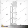EXHIBIDOR MODULAR PARA PRODUCTOS 35*24*132 CMS PAYLOADER ESTANDAR BANDEJA BLANCA (C2), photo 5