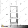 EXHIBIDOR MODULAR PARA PRODUCTOS 46*46*132 CMS PAYLOADER ESTANDAR BANDEJA BLANCA, photo 1