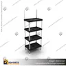 EXHIBIDOR MODULAR PARA PRODUCTOS 40*60 CMS PAYLOADER SISTEMA ENSAMBLE BANDEJA NEGRA, photo 1